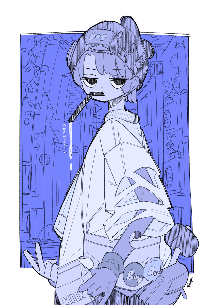 This is a pixiv picture whose title is 267. ラフのほうが良くね？現象がおきたので ラフのままにした.
