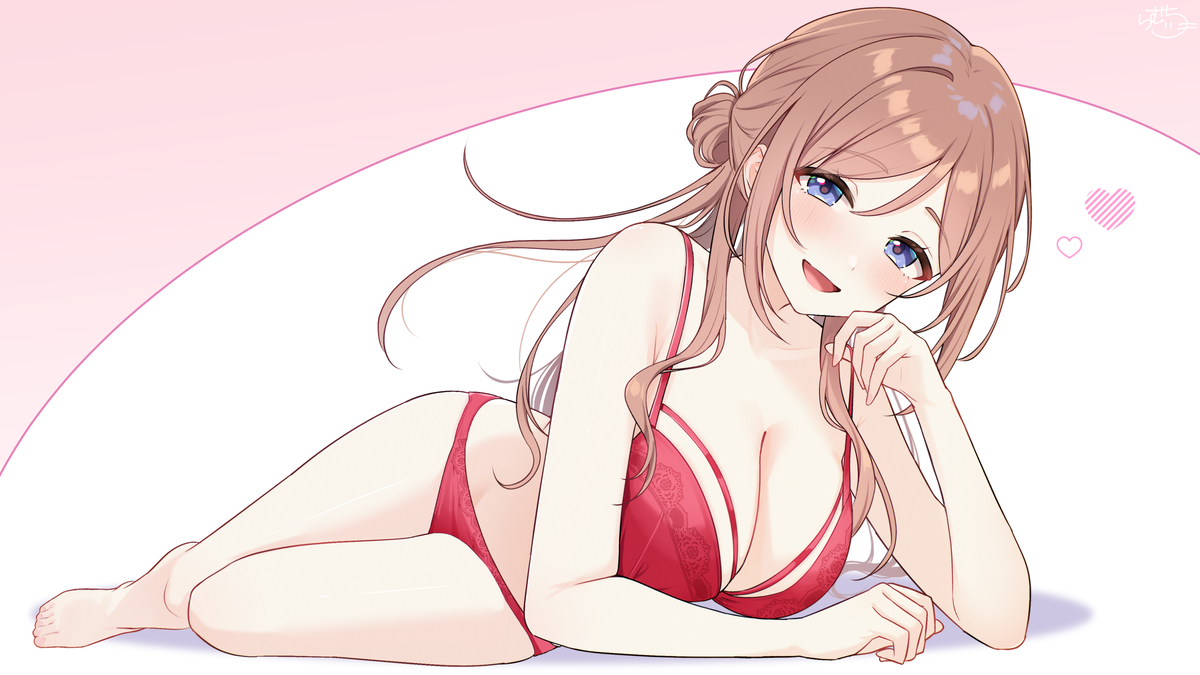 This is a pixiv picture whose title is 下着 莉波ちゃん.