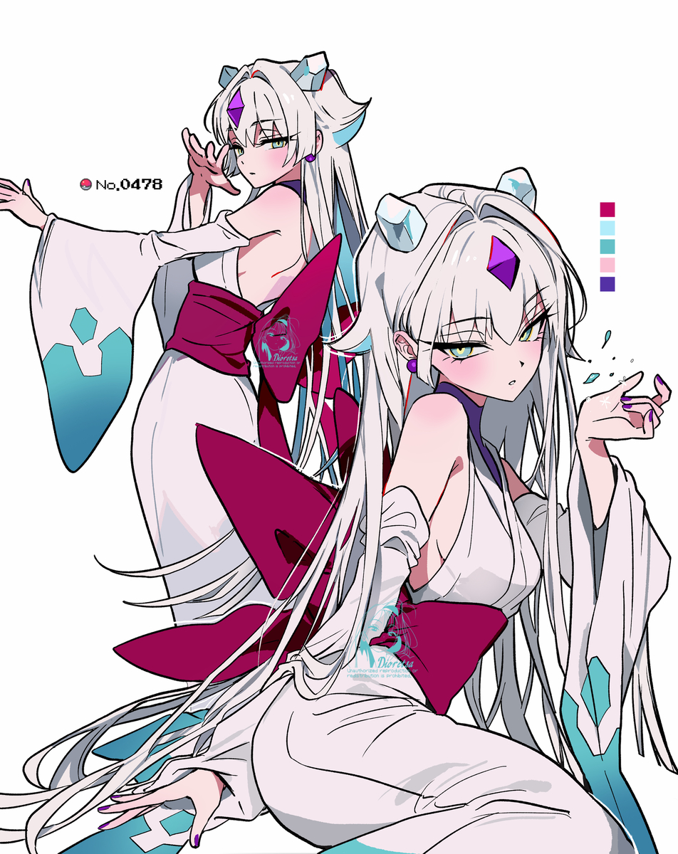 This is a pixiv picture whose title is Froslass.