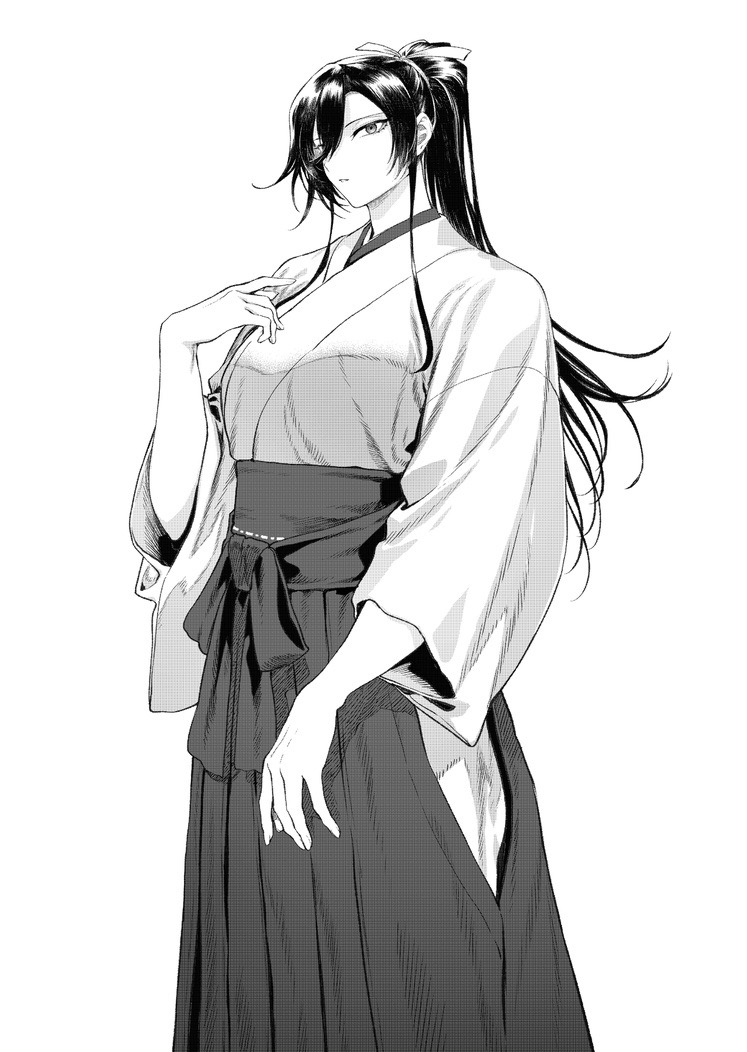 This is a pixiv picture whose title is 巫女さん神楽！.