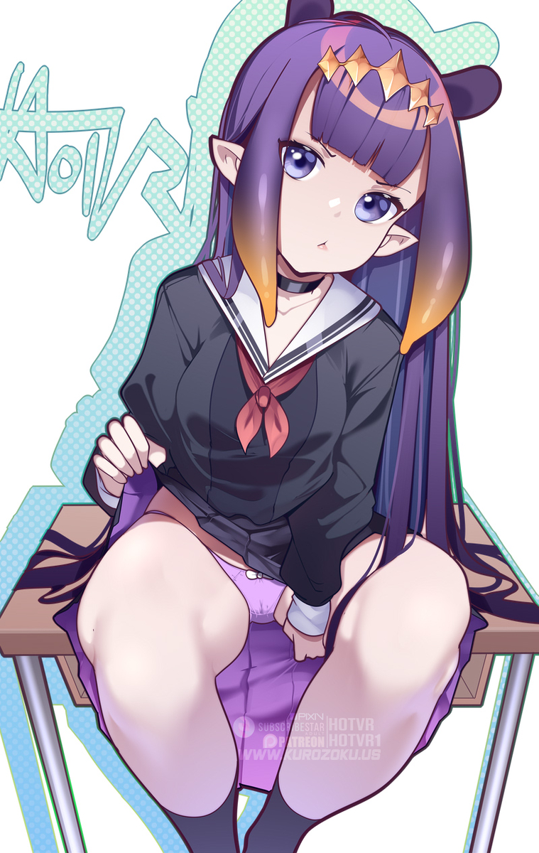 This is a pixiv picture whose title is Ina's first day in school.