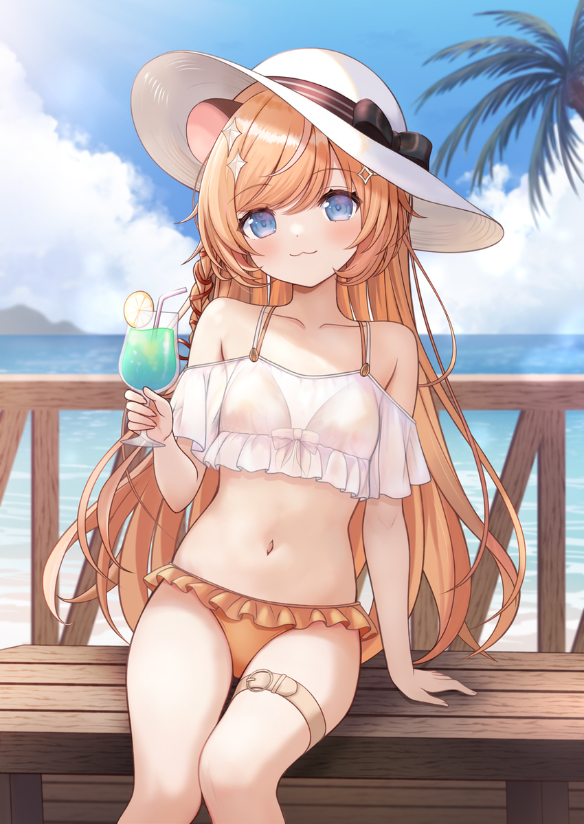 This is a pixiv picture whose title is 【Skeb】向日守ぽた 様.
