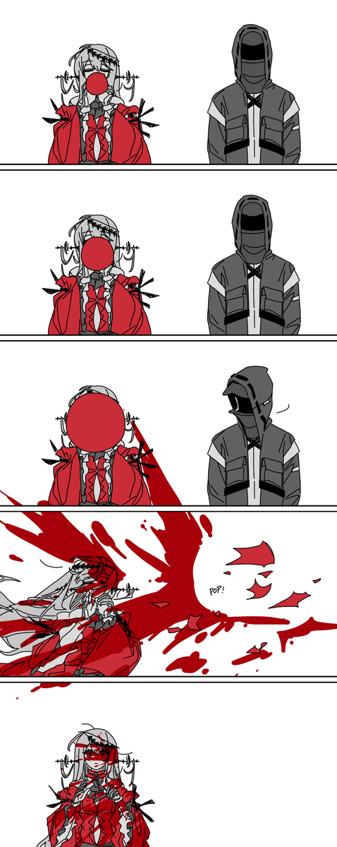 This is a pixiv picture whose title is manslaughter.