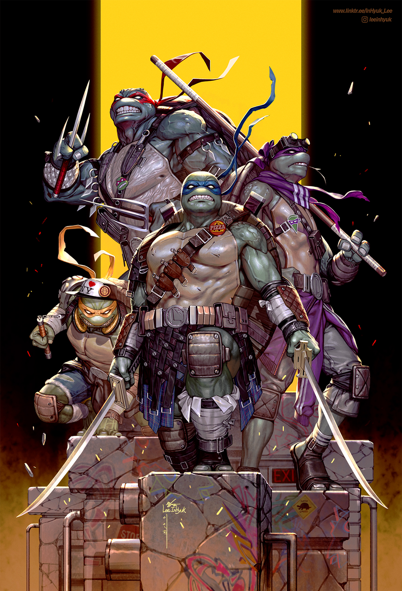 This is a pixiv picture whose title is TMNT # ○○○.