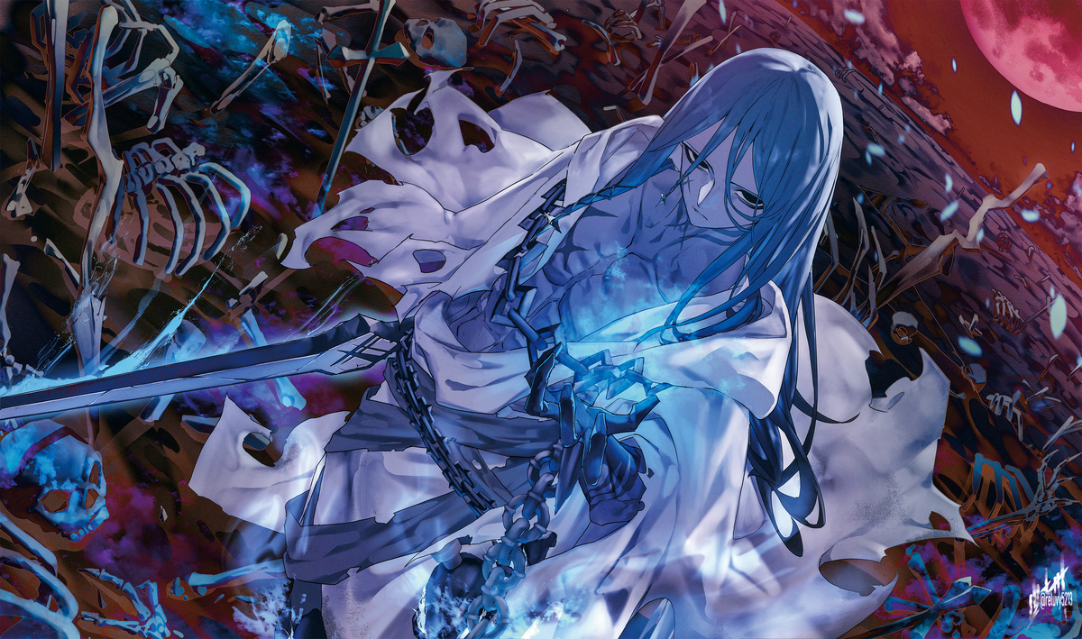 This is a pixiv picture whose title is 蒼きアズライール.