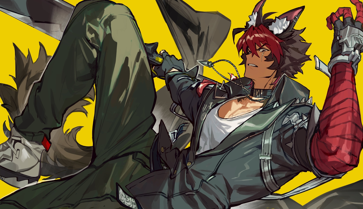 This is a pixiv picture whose title is 🐶.