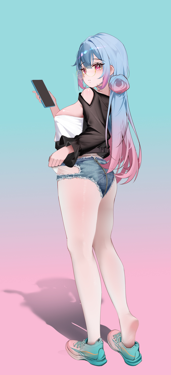 This is a pixiv picture whose title is 衔烟.