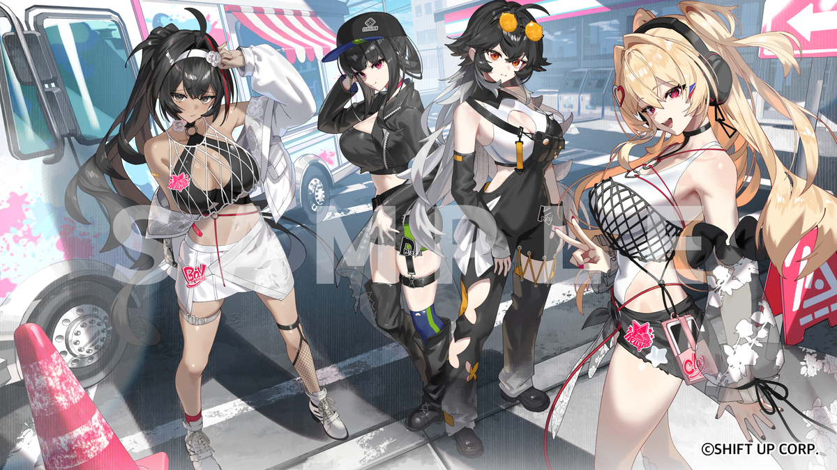 This is a pixiv picture whose title is NIKKE×ZOZOTOWN企画イラスト.