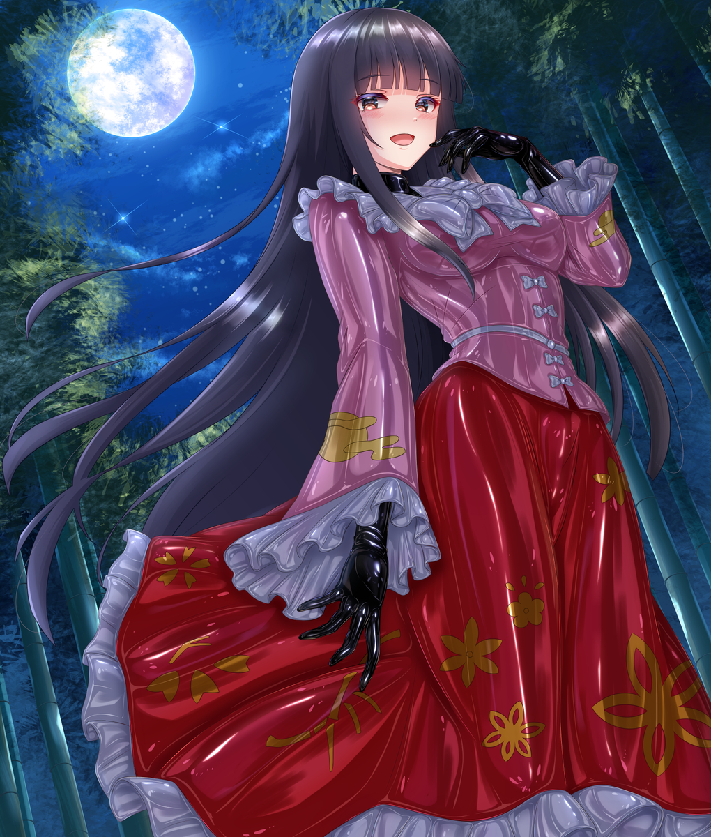 This is a pixiv picture whose title is 【Skeb】ラバー蓬莱山輝夜.