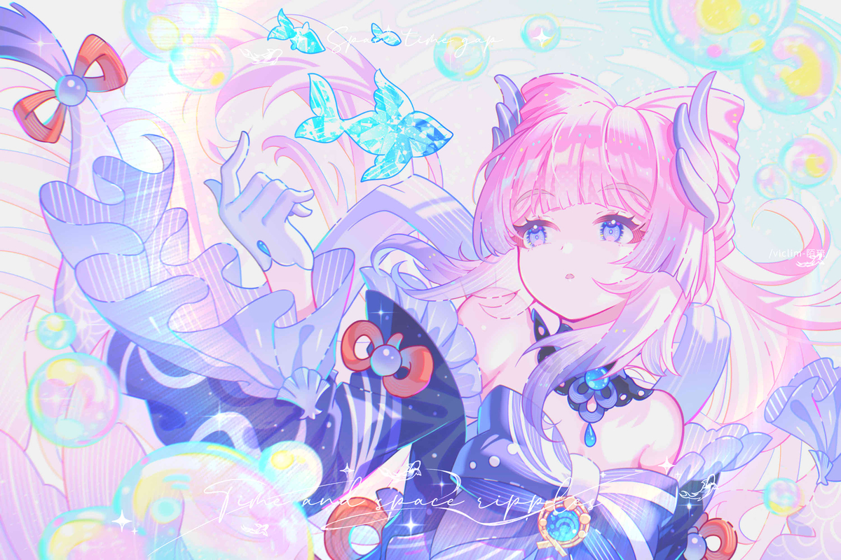 This is a pixiv picture whose title is 珊瑚宫心海*2.