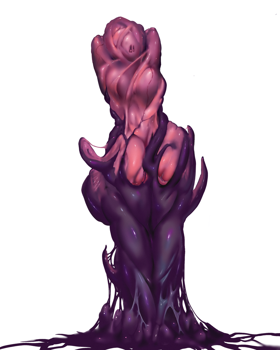 This is a pixiv picture whose title is 触手茧设计tentacle cocoon.