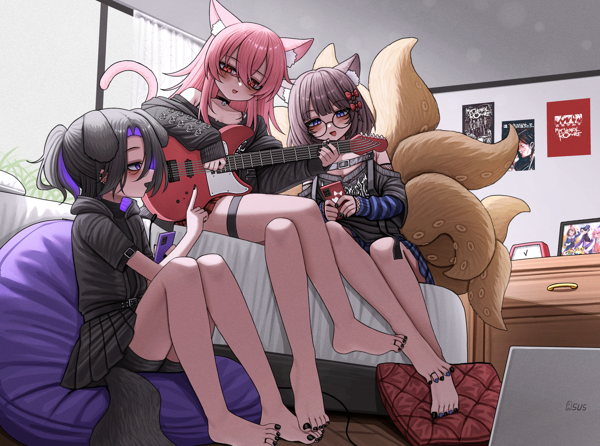This is a pixiv picture whose title is commission.