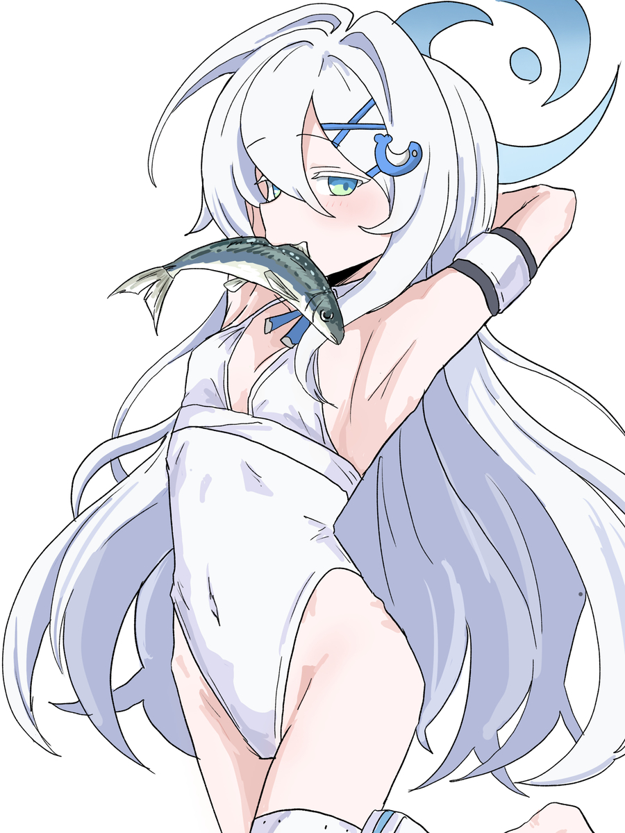 This is a pixiv picture whose title is 鰯.