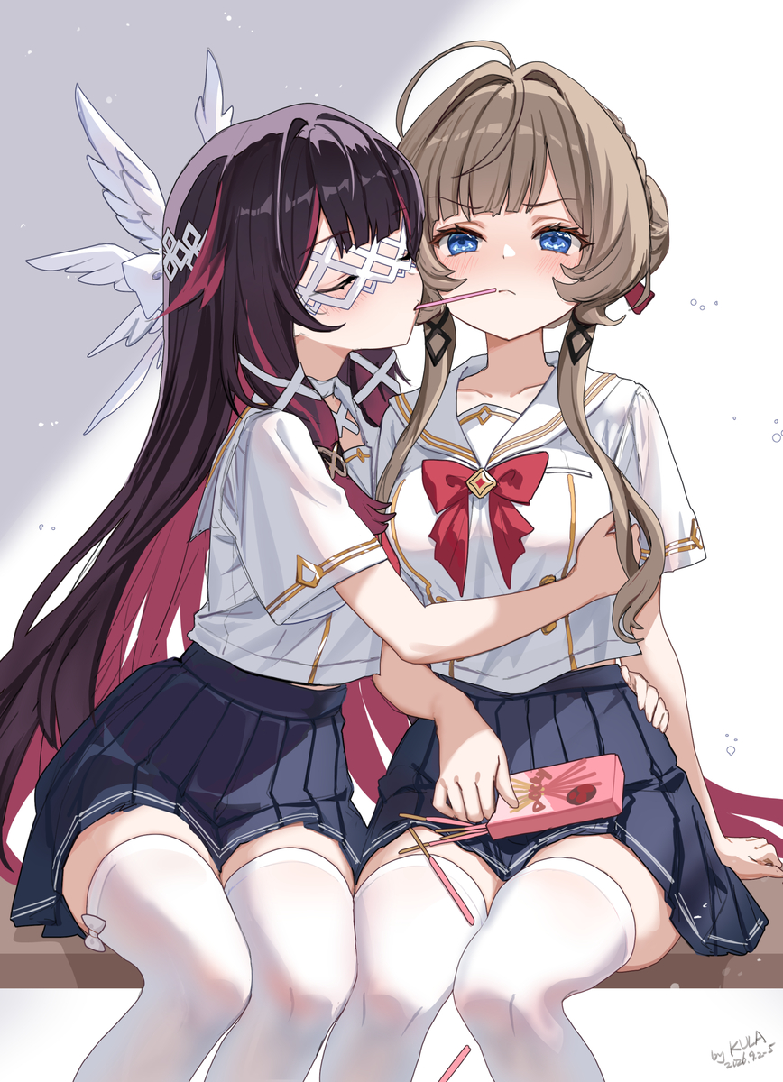 This is a pixiv picture whose title is 女同学🎀.