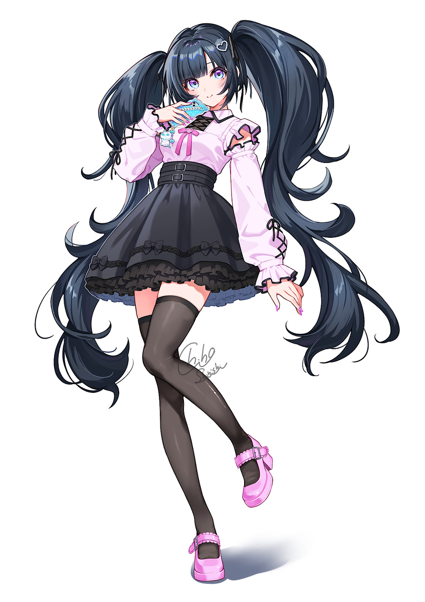This is a pixiv picture whose title is でかツインテール.