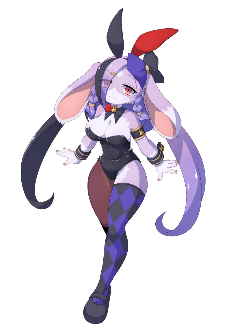 This is a pixiv picture whose title is 『Bunnimals -バニーガール・アニマルズ-』ルピナス立ち.