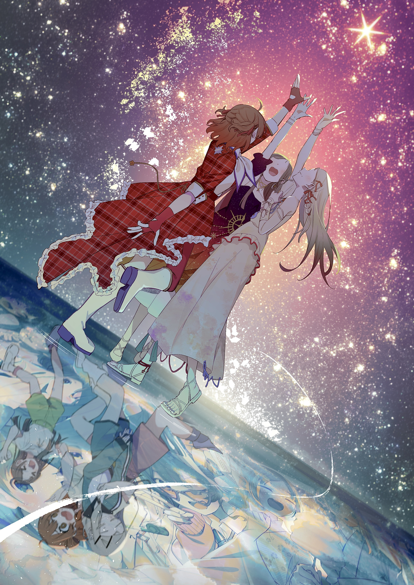 This is a pixiv picture whose title is 星友と軌跡.