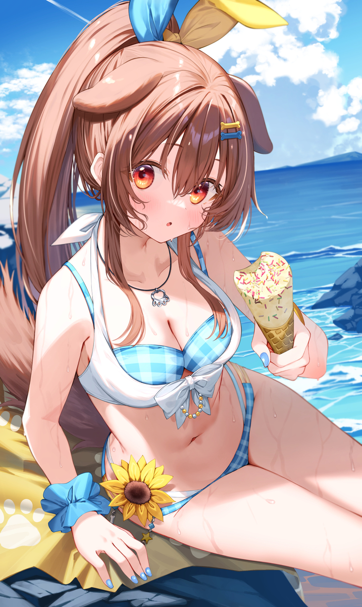 This is a pixiv picture whose title is 水着ころさん.