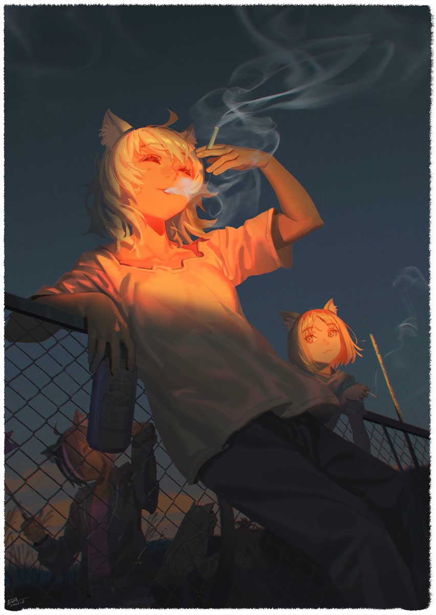 This is a pixiv picture whose title is # 20260905 ヤニねこ.