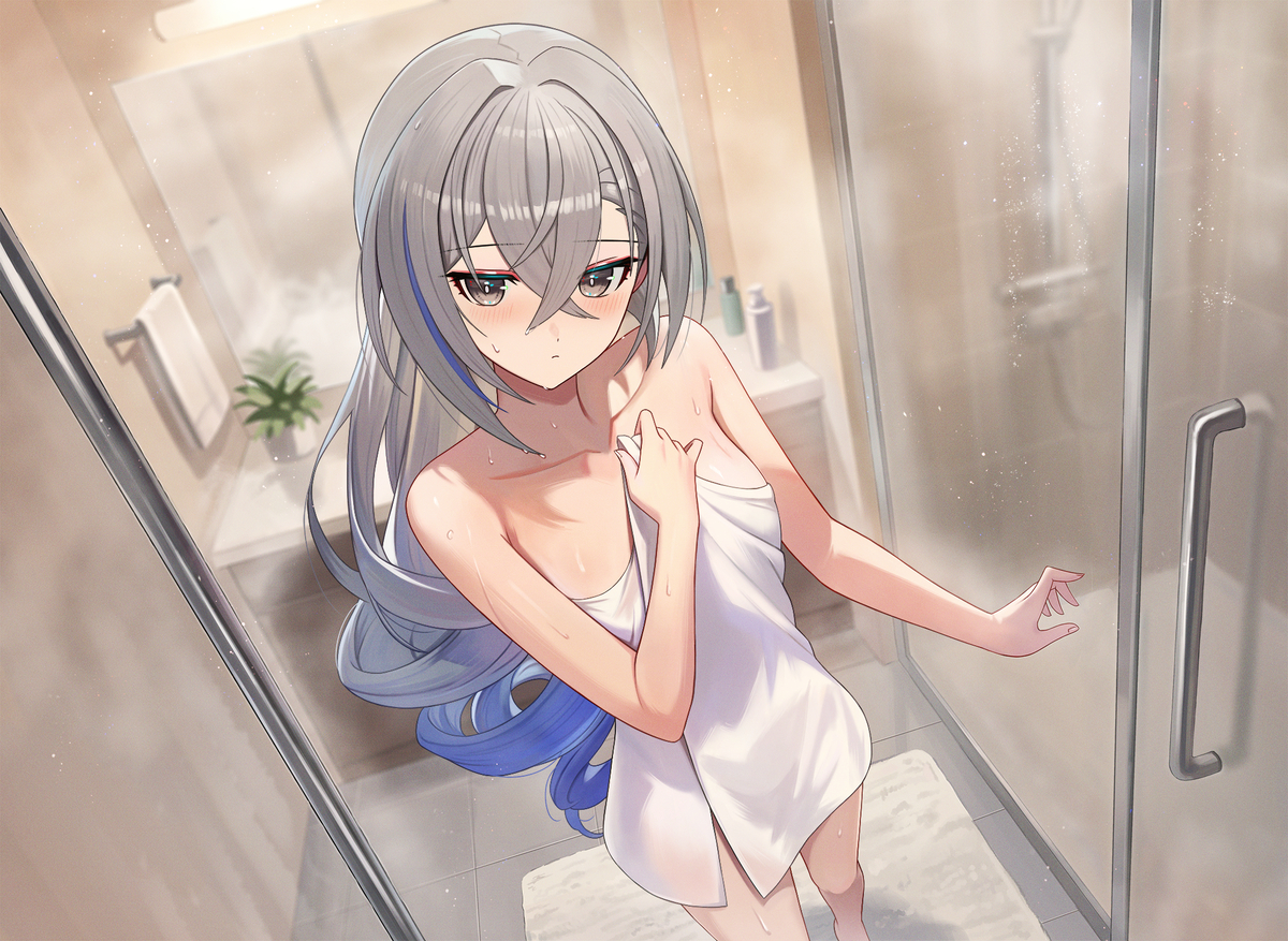 This is a pixiv picture whose title is 銀狼.