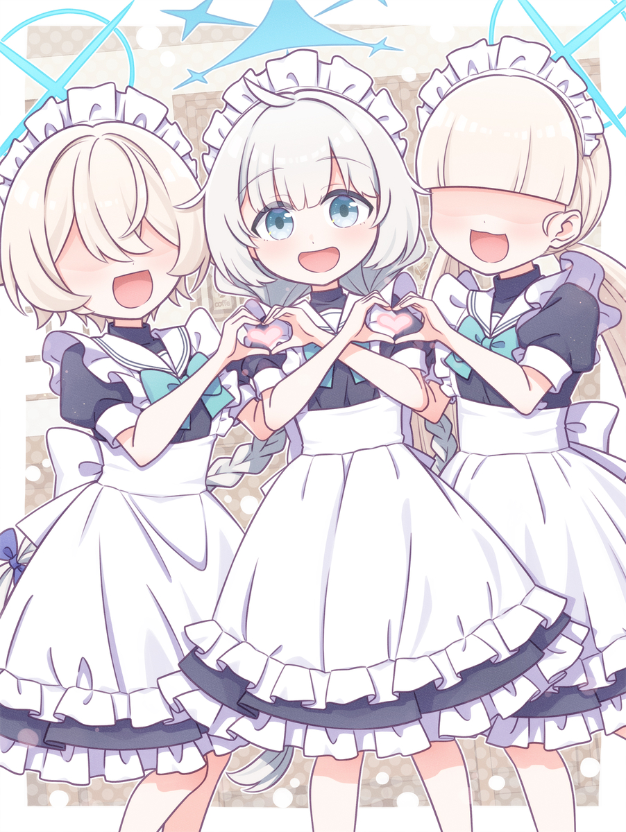 This is a pixiv picture whose title is アリウスメイド部.