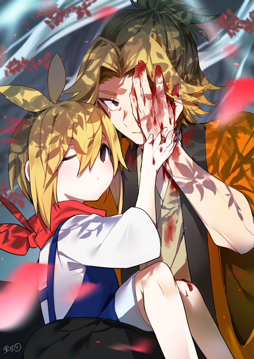 This is a pixiv picture whose title is 比翼連理.