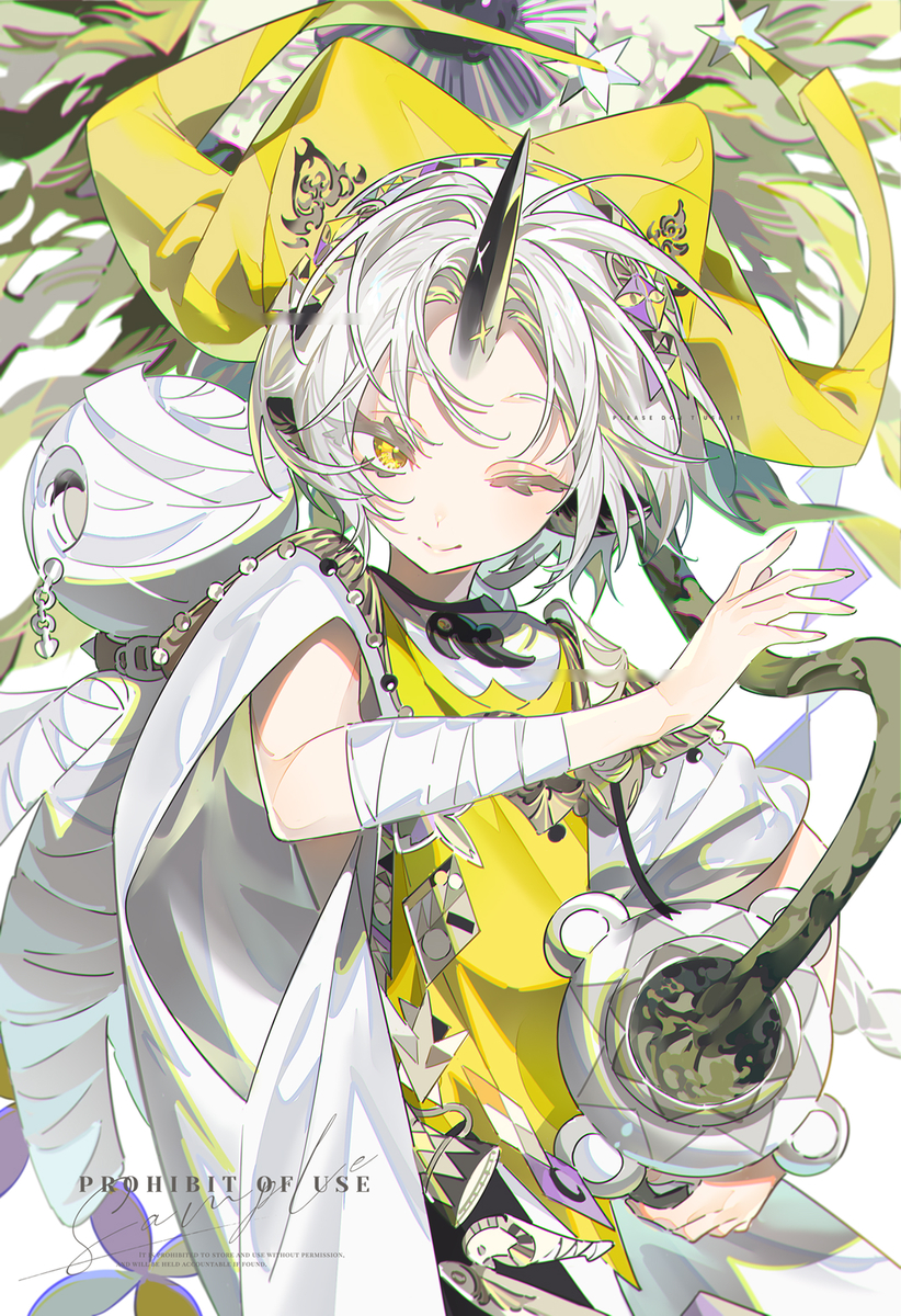 This is a pixiv picture whose title is 💛.