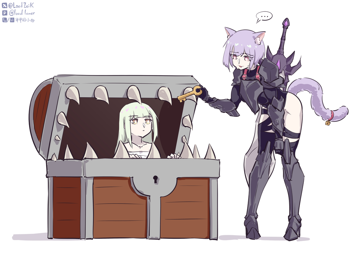 This is a pixiv picture whose title is ミミック.