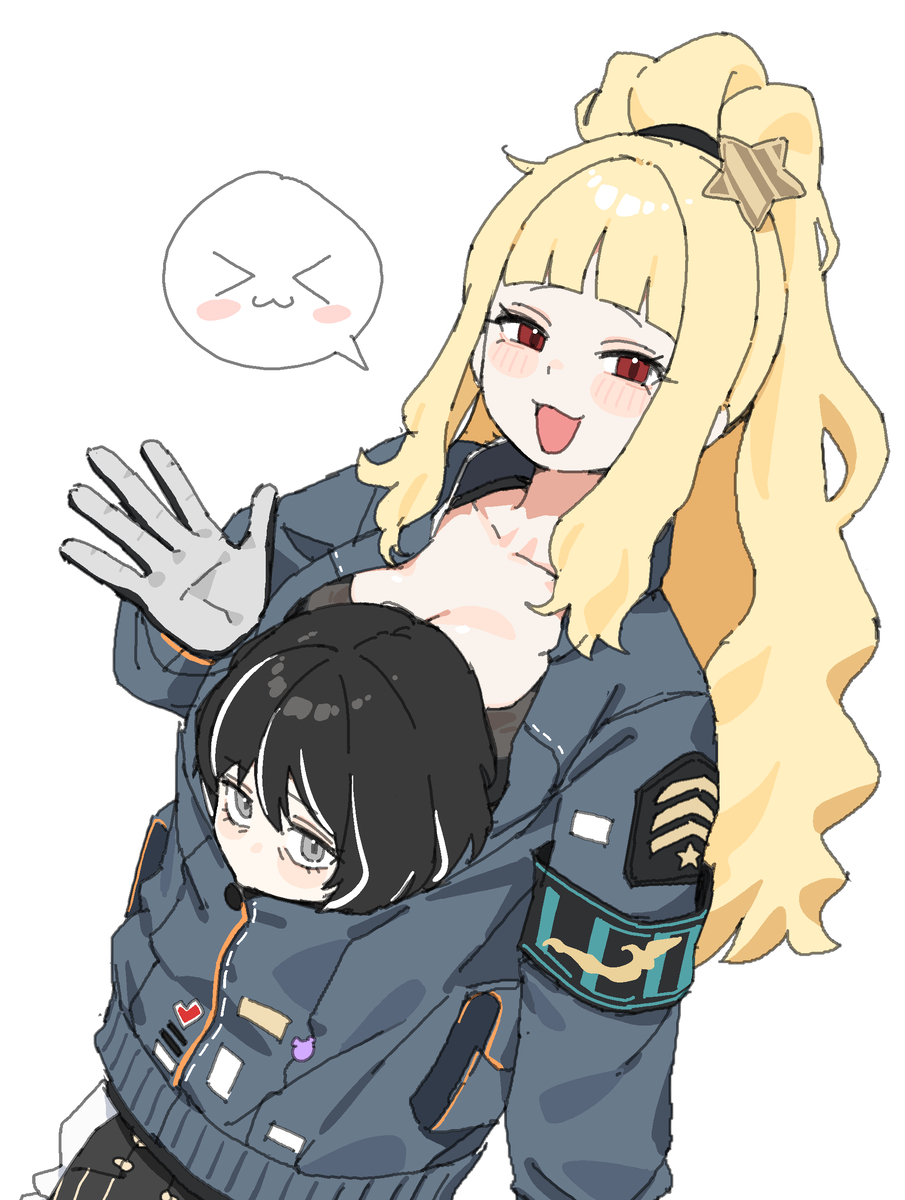 This is a pixiv picture whose title is 🐶🐹.