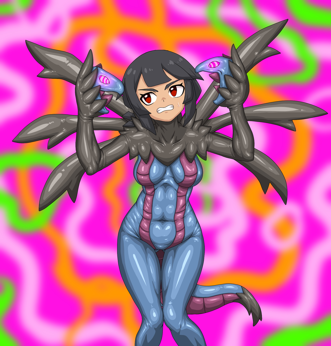 This is a pixiv picture whose title is ヒガナ　サザンドラスウツ.