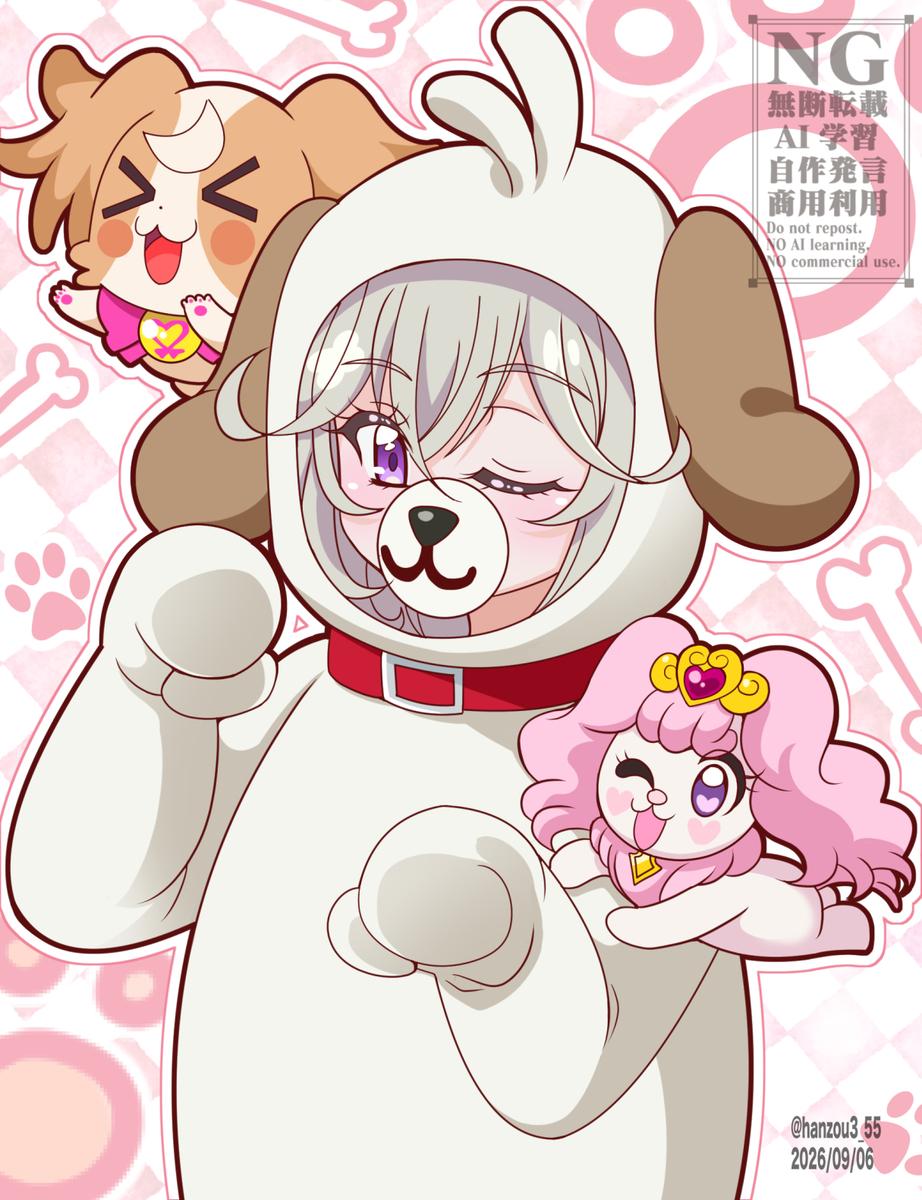 This is a pixiv picture whose title is 着ぐるみるるかちゃんとXで描いた落書きまとめ.