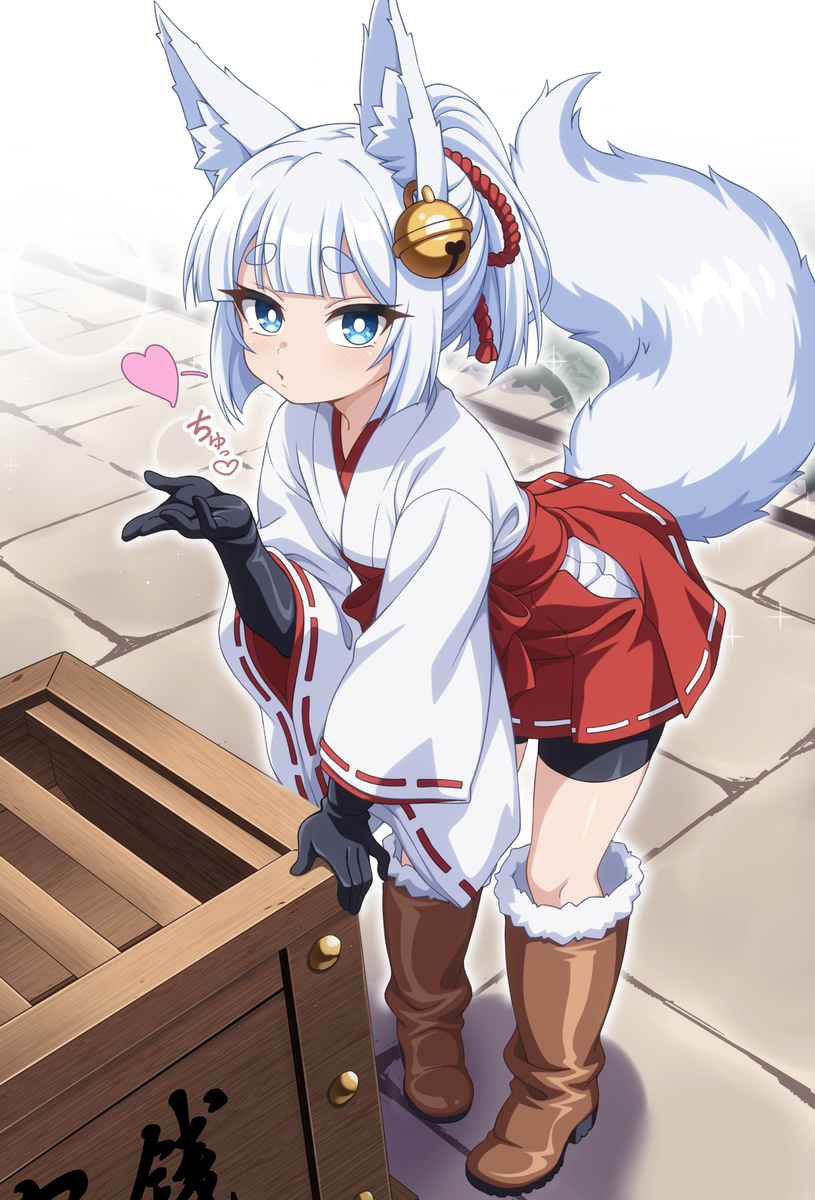 This is a pixiv picture whose title is 【オリキャラ】白刃おばあちゃん.