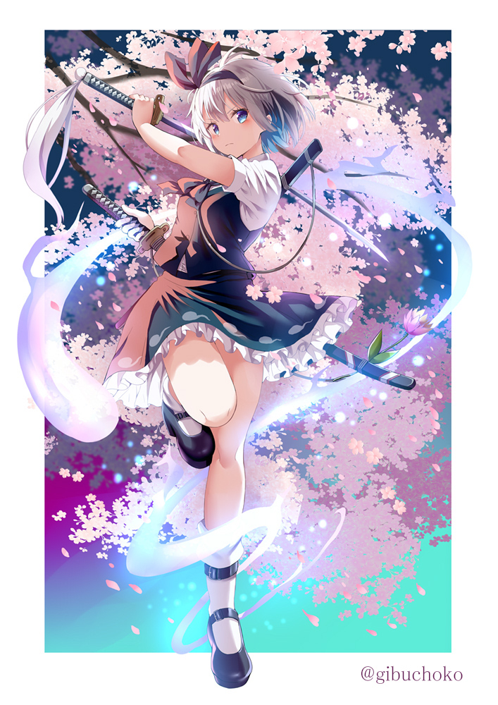 This is a pixiv picture whose title is 妖夢.
