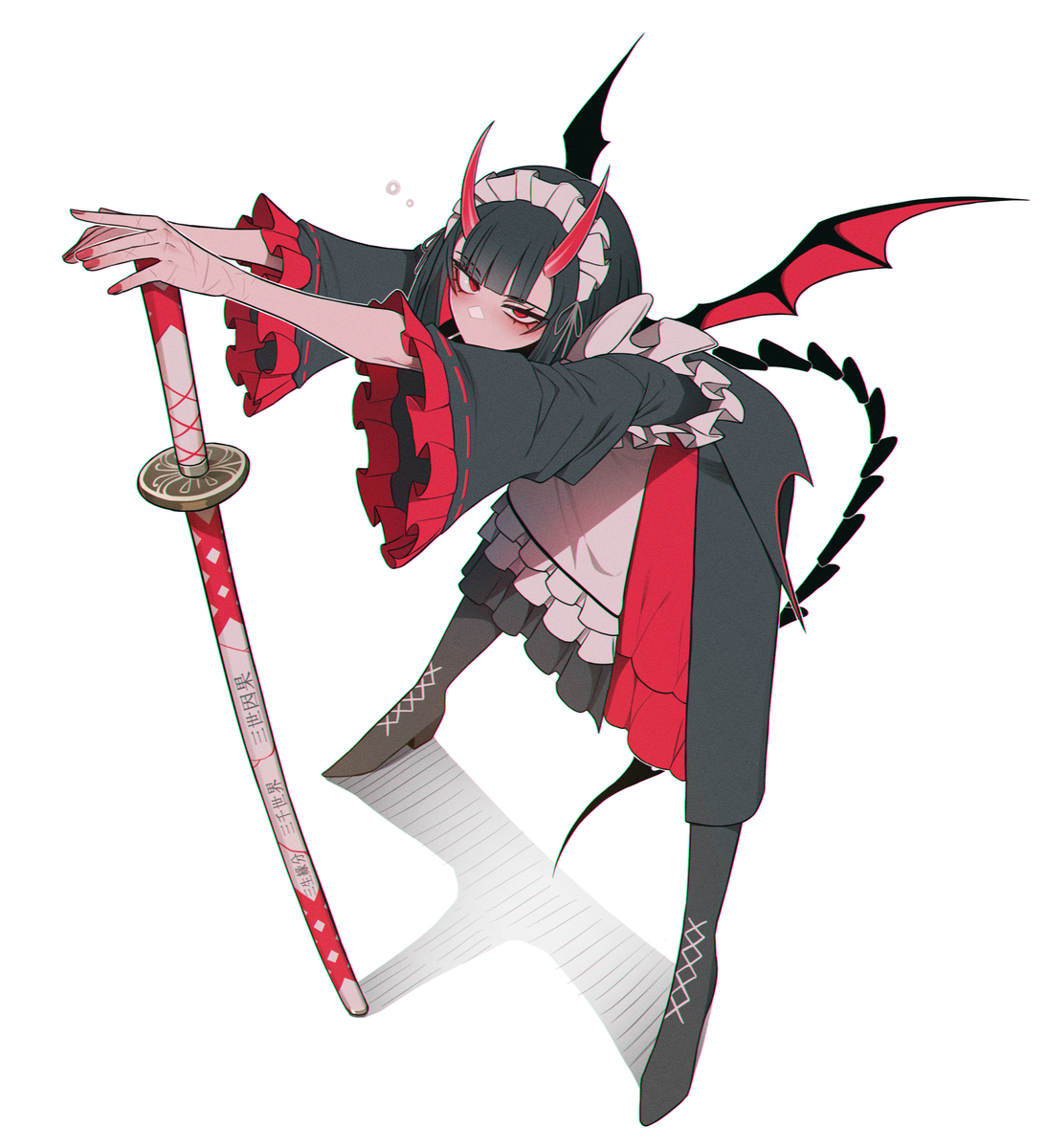 This is a pixiv picture whose title is 료악마.