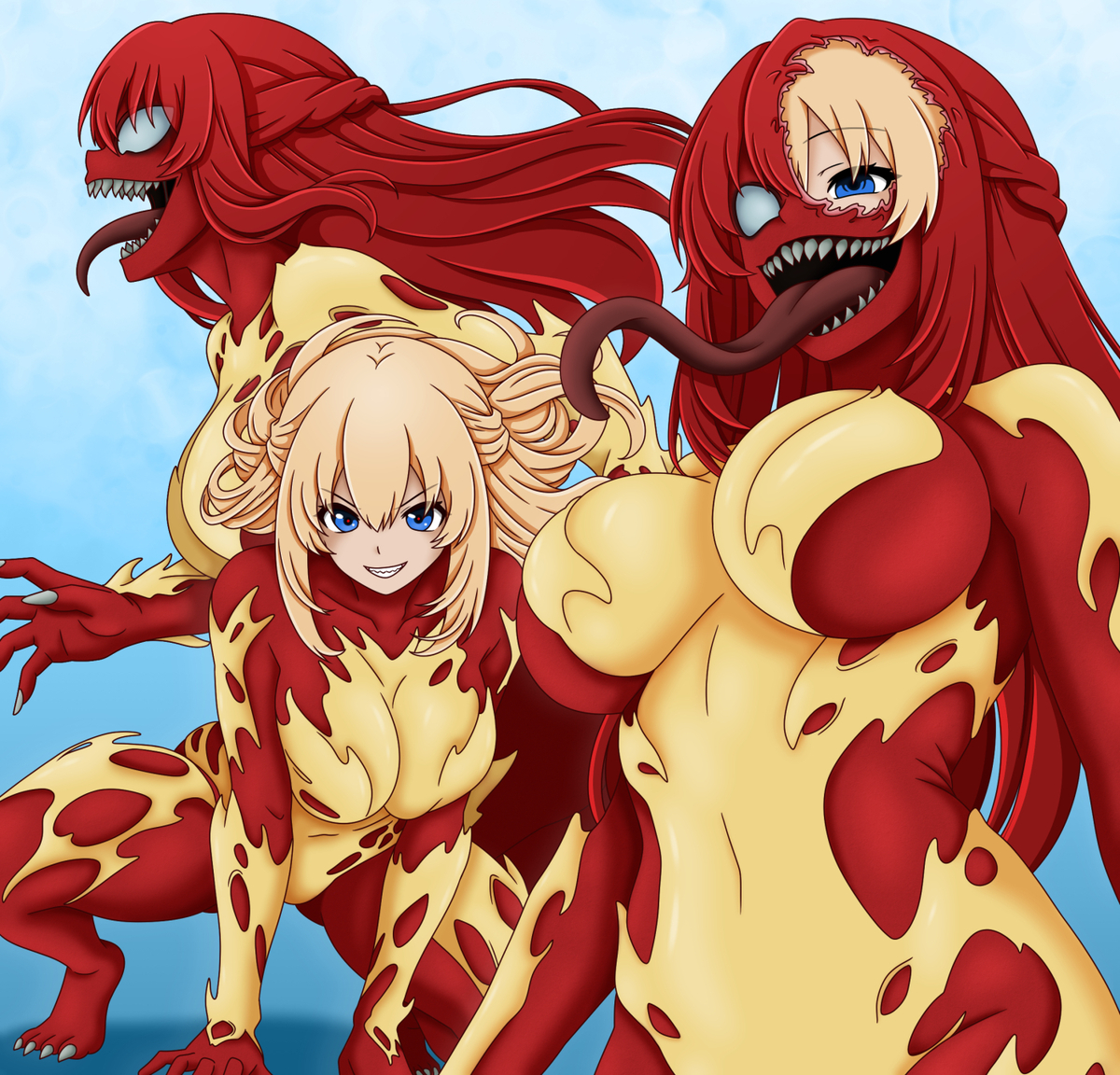 This is a pixiv picture whose title is Vert in Scream.