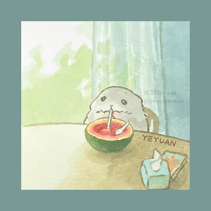 This is a pixiv picture whose title is 吸う.