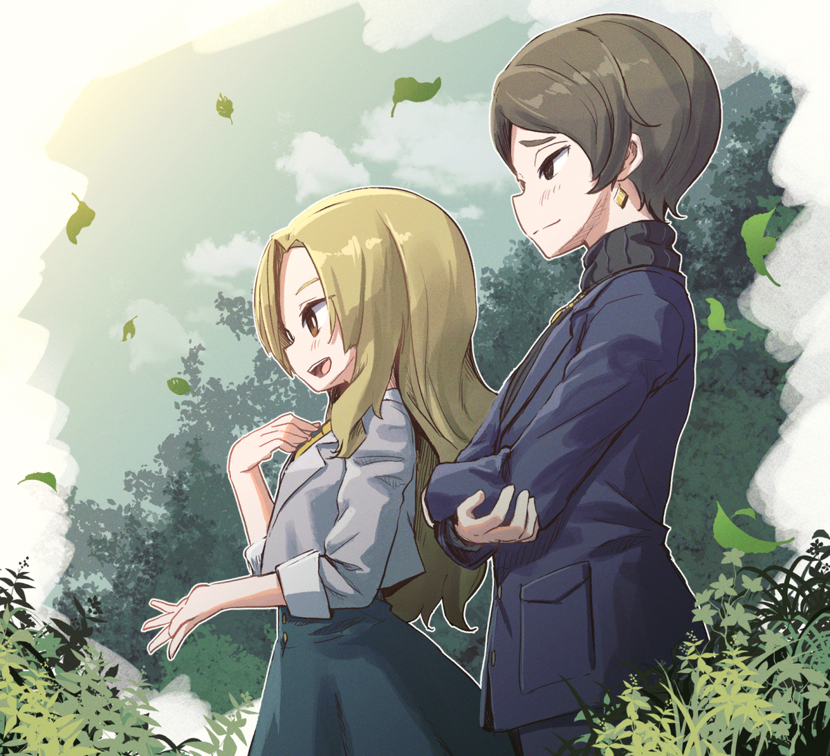 This is a pixiv picture whose title is ほの暮しの庭らくがきまとめ(ネタバレあり).