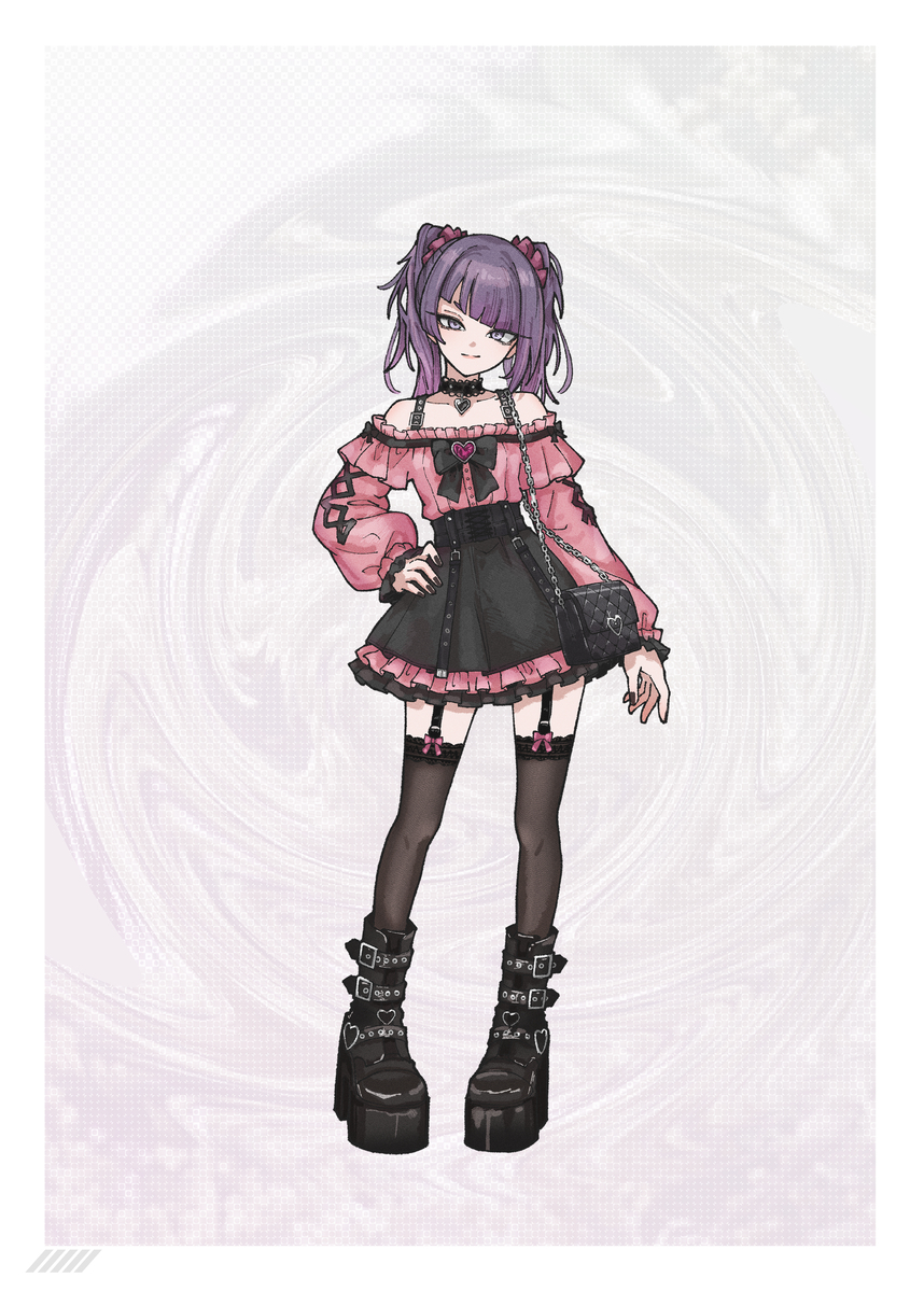 This is a pixiv picture whose title is 地雷系摩美々.