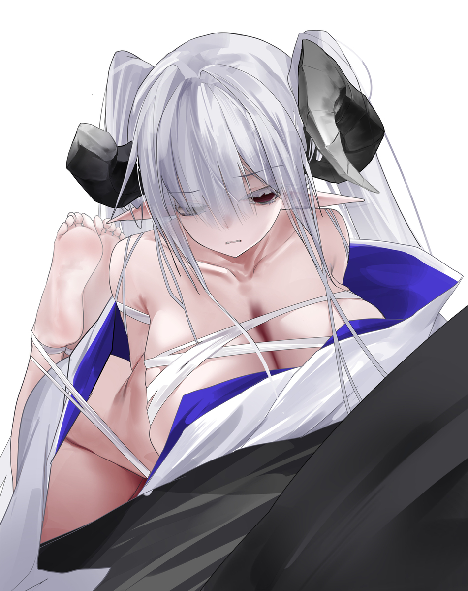 This is a pixiv picture whose title is 摸鱼.