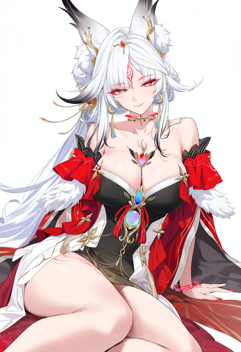 This is a pixiv picture whose title is 心月狐.
