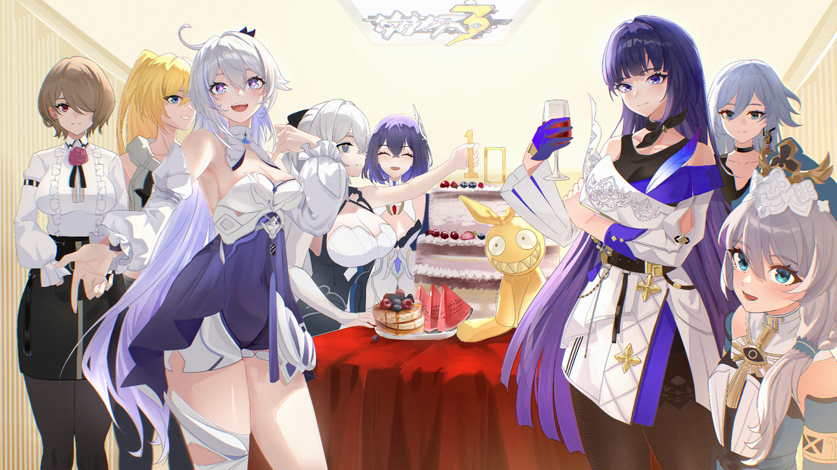 This is a pixiv picture whose title is 崩坏三十周年.