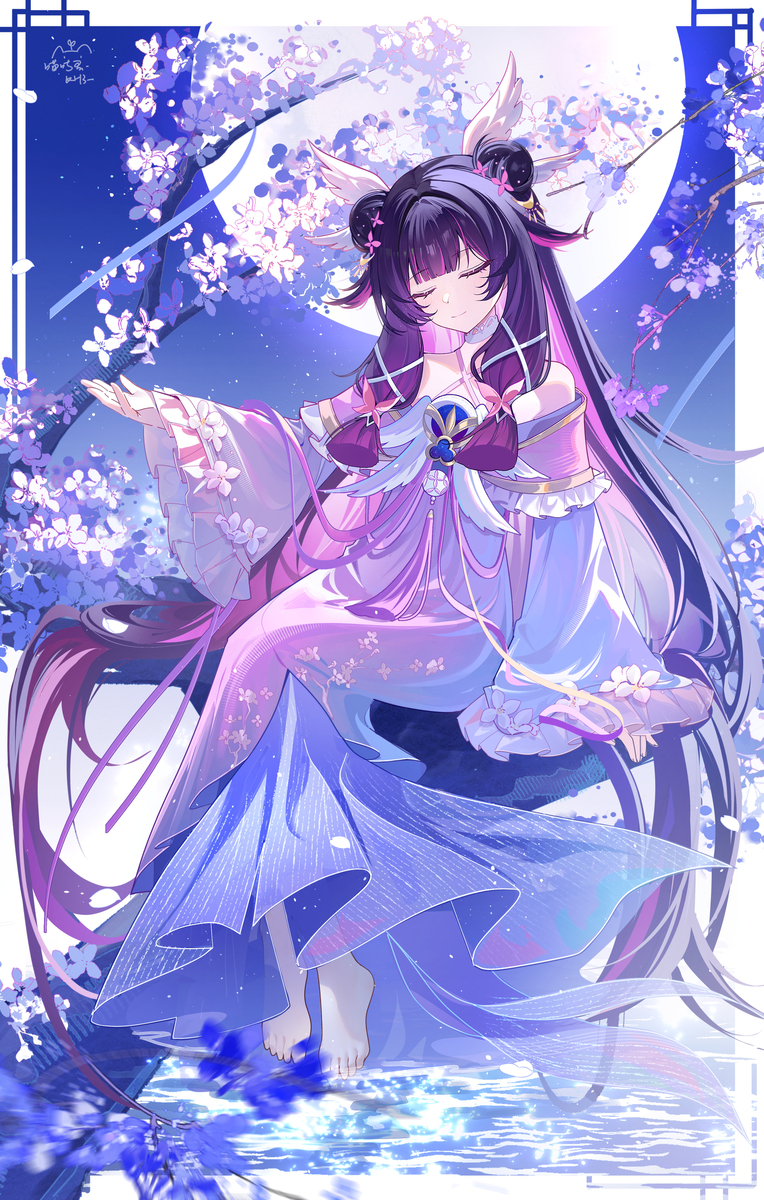 This is a pixiv picture whose title is 在月亮上等你.