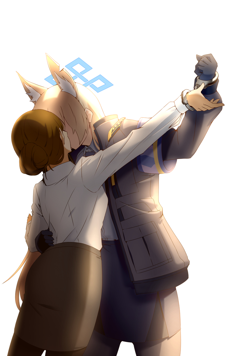 This is a pixiv picture whose title is カンナ＆先生(♀).