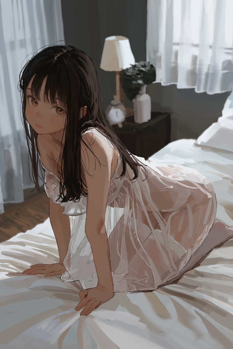 This is a pixiv picture whose title is 少女.