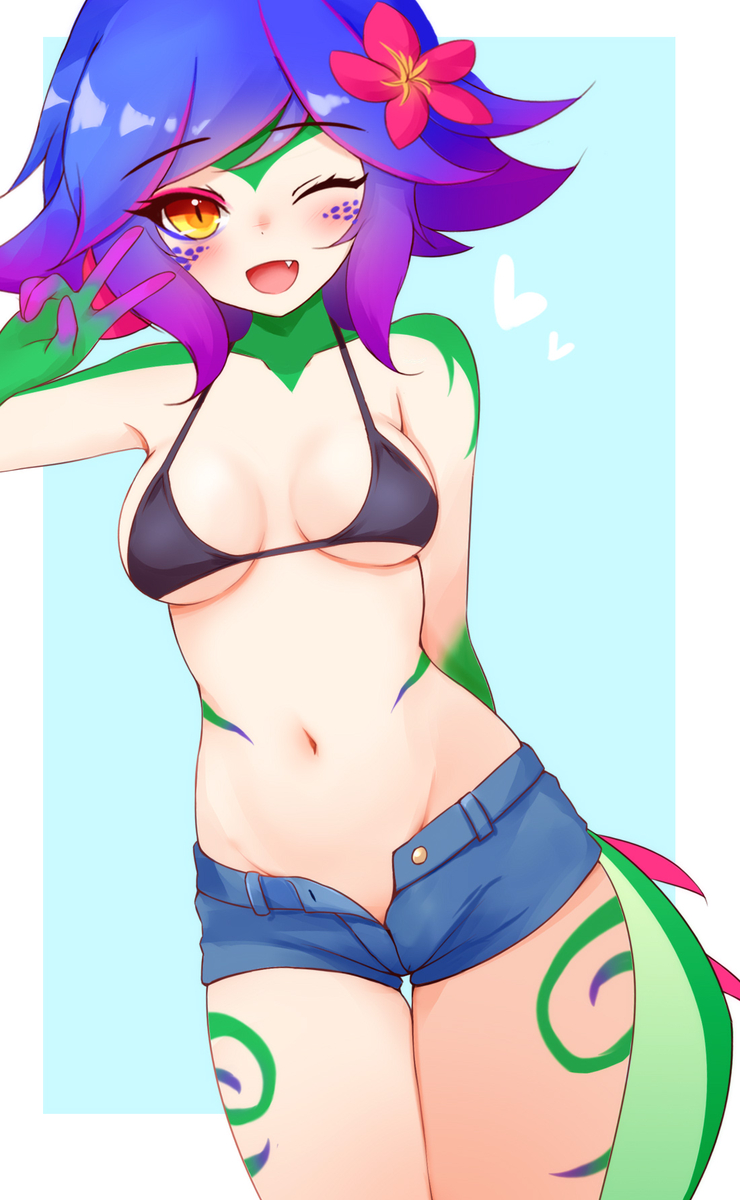This is a pixiv picture whose title is 夏Neekoちゃん.