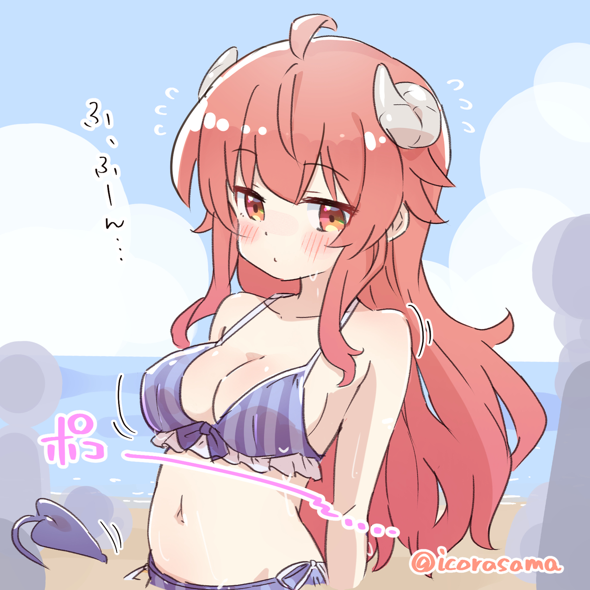 This is a pixiv picture whose title is 水着ばーじょんです。.