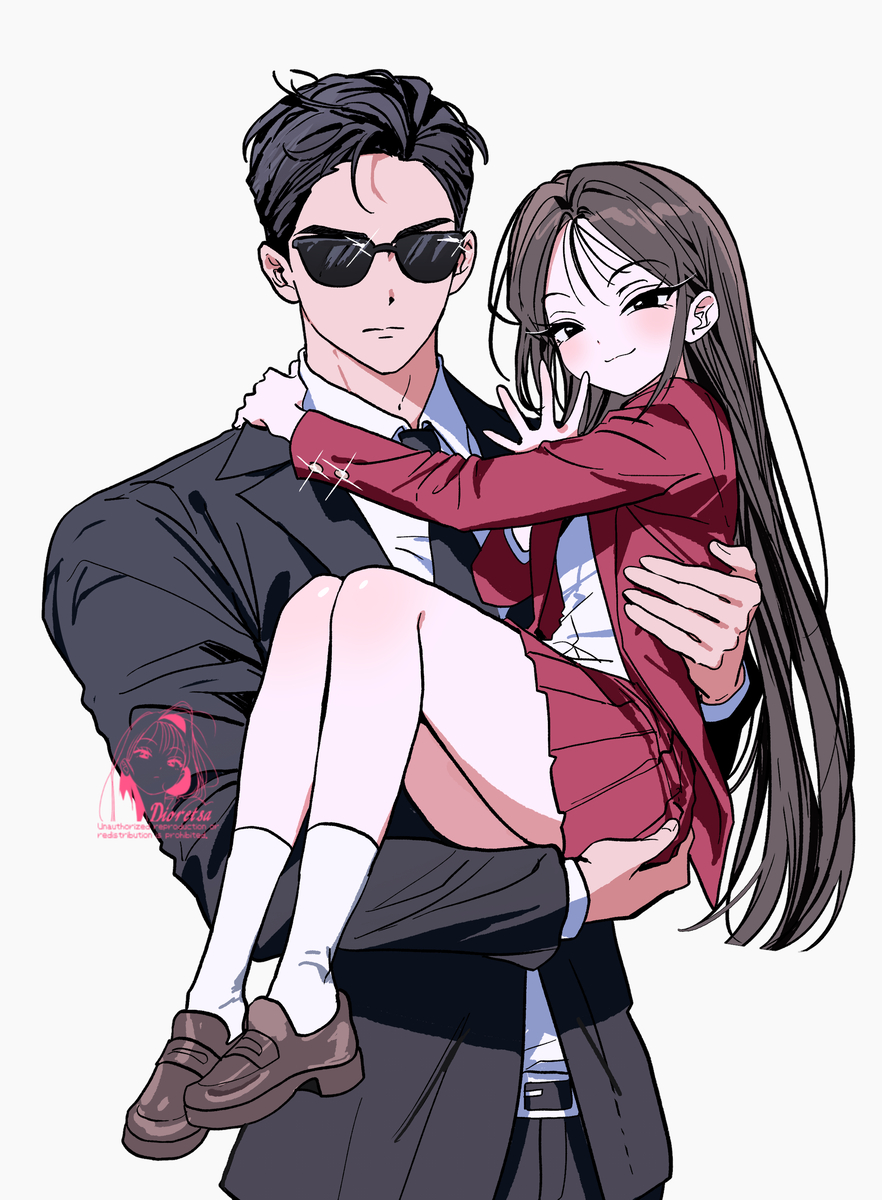 This is a pixiv picture whose title is あい & 黒磯.