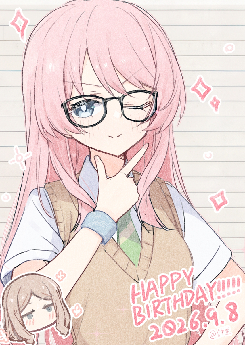 This is a pixiv picture whose title is 『看起来是不是比平时更聪明呢？』❛‿˂̵✧.