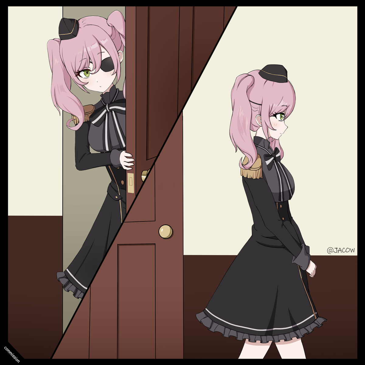 This is a pixiv picture whose title is 简单的换装呢.
