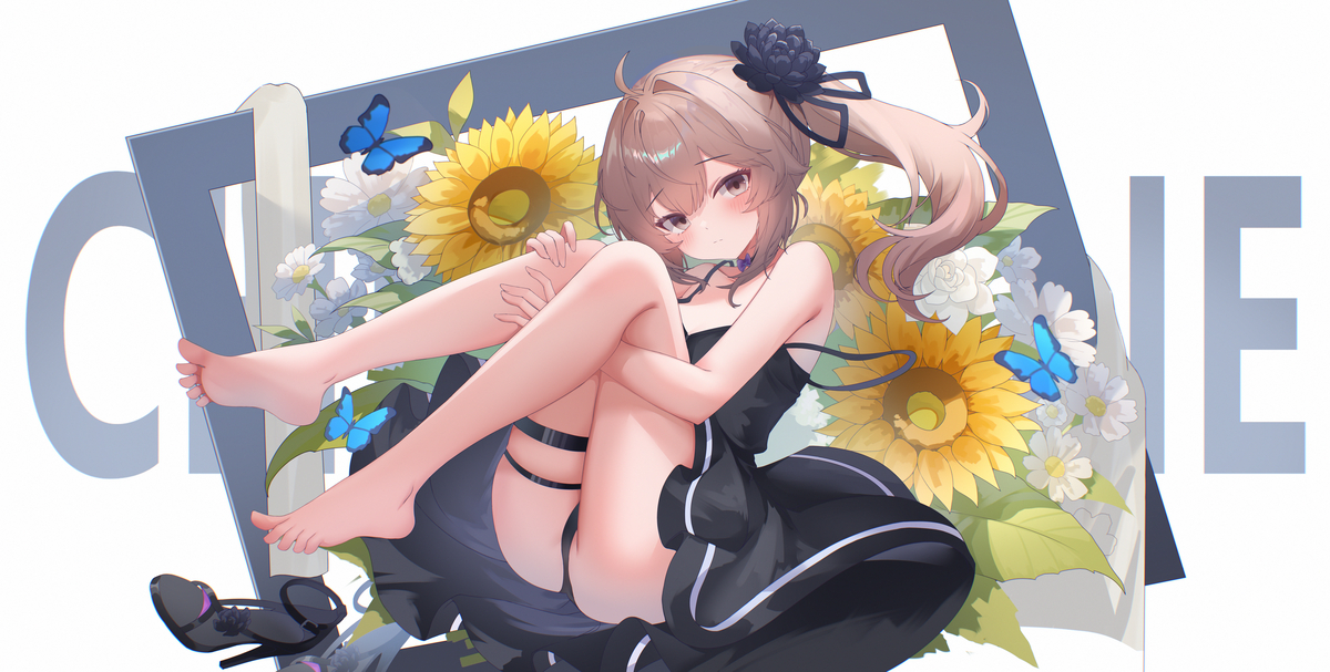 This is a pixiv picture whose title is 夏安.
